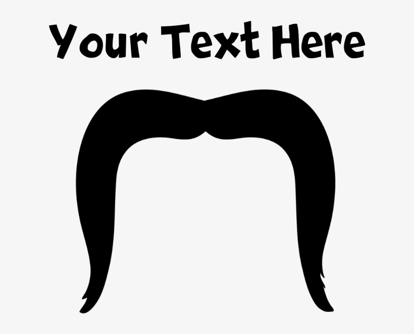 Custom Handlebar Mustache Shower Curtain, transparent png #8947848