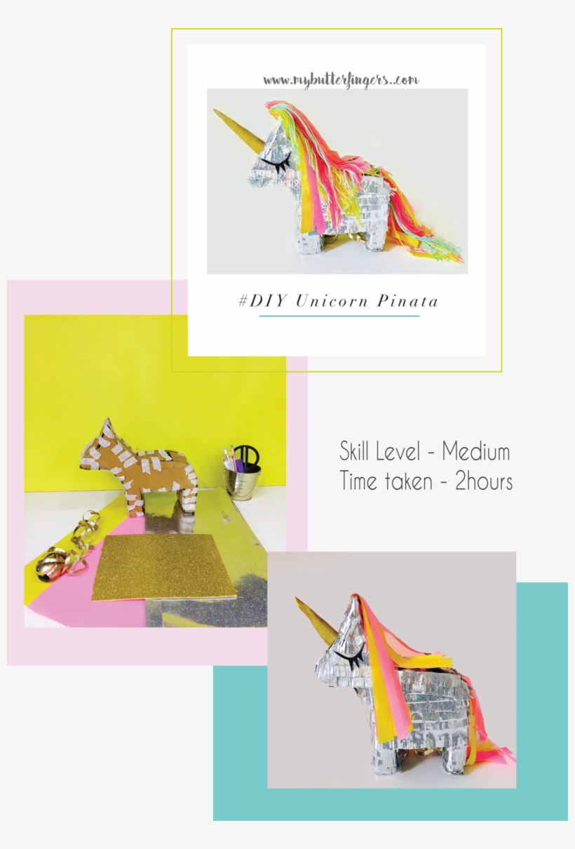 This Unicorn Pinata Is So Easy To Make And I Literally - Paper, transparent png #8948176