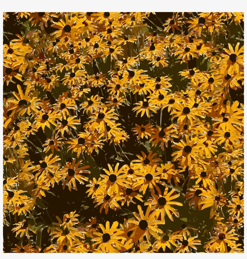 This Free Icons Png Design Of Yellow Flower Tile, transparent png #8948305