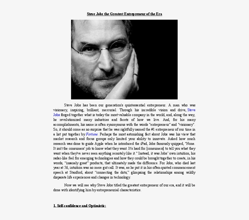 Doc - Steve Jobs, transparent png #8948686