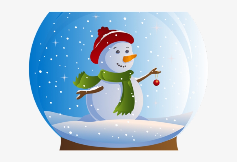 Snowman Clipart Painting - Transparent Snow Globe Clipart, transparent png #8948980