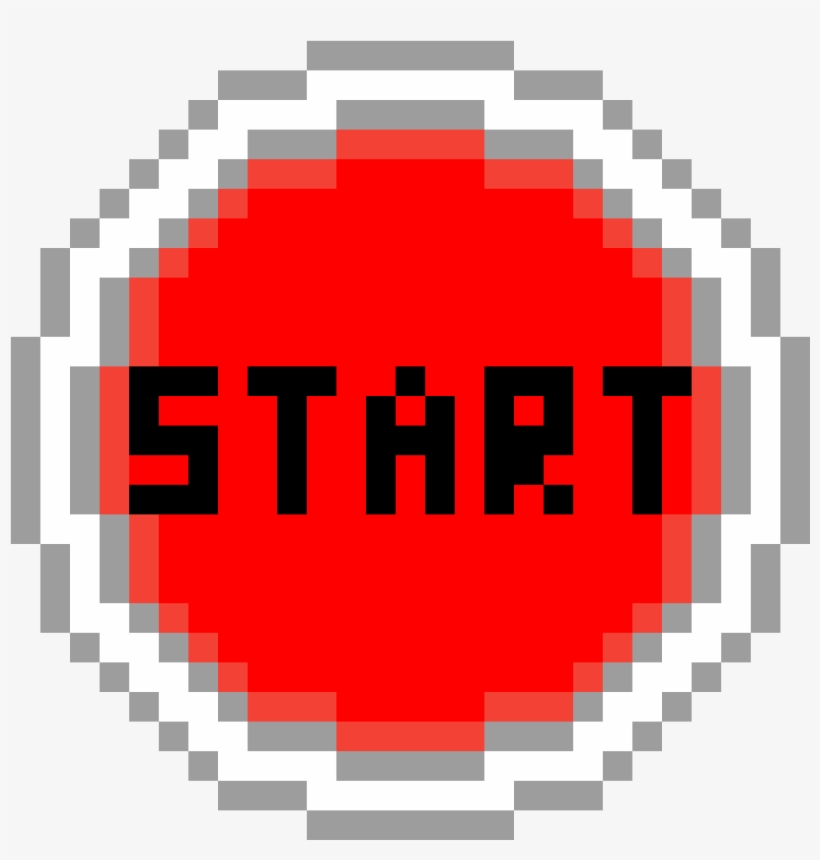 Start Button - Epic Face Pixel Art, transparent png #8949199