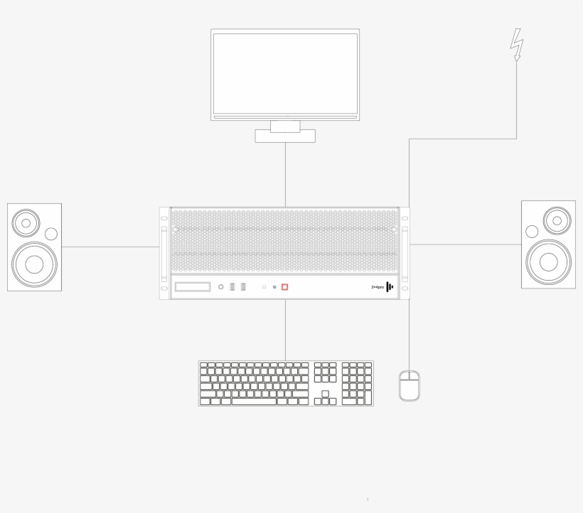 Press The Power Button On The Front Of The Unit And - Apple Keyboard, transparent png #8949239