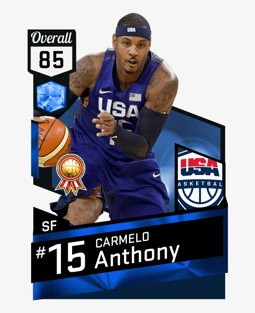 Carmelo Anthony - Jamal Crawford Nba 2k17, transparent png #8949667