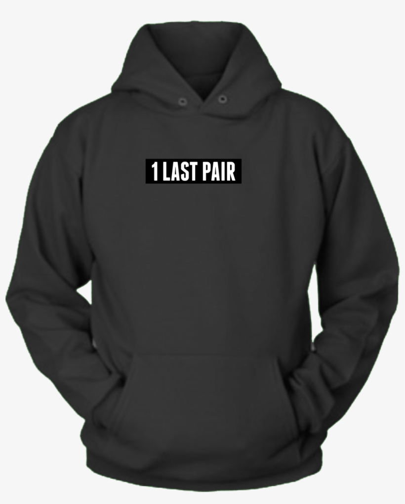 1 Last Pair Black - Pullover Hoodie Mockup, transparent png #8949841