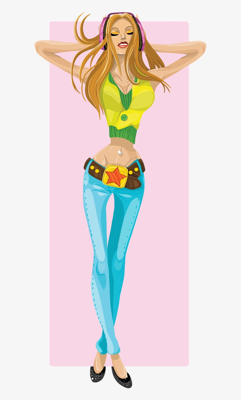 Mulher No Fone De Ouvido, transparent png #8950125