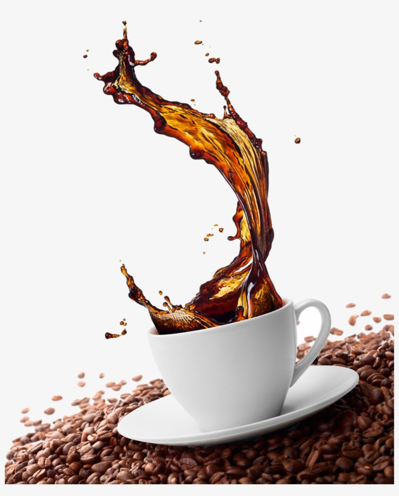Coffee Cappuccino Effect Bean Splash Green Cafe Clipart - Coffee Splash Hd, transparent png #8950267