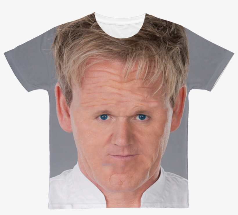 Gordon Ramsay With Small Face ﻿classic Sublimation - Transparent Gordon Ramsay Face, transparent png #8951088