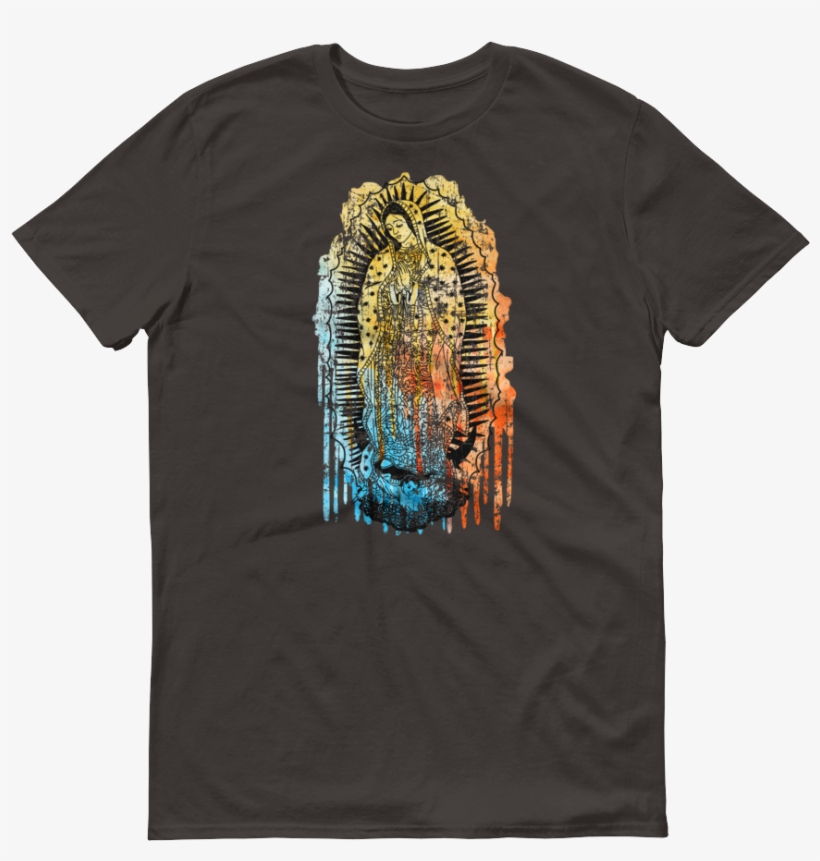 Virgen De Guadalupe Short Sleeve T-shirt - Shirt, transparent png #8951315