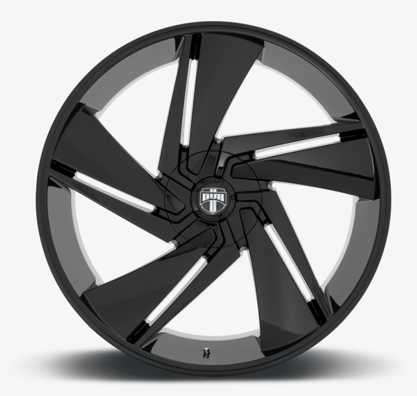 6 Lug Gloss Black - 5 Spoke Black Truck Rims, transparent png #8951830