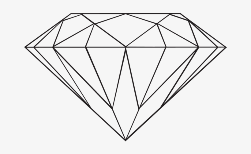 Diamond Drawing Png - Clip Art Diamond, transparent png #8951870