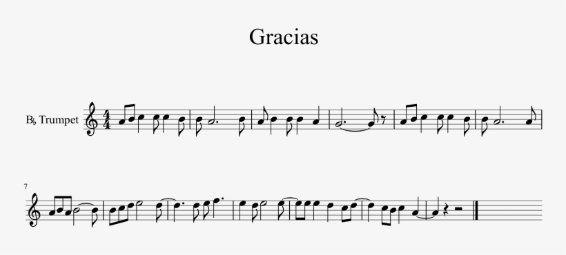 Gracias Sheet Music 1 Of 1 Pages - Love The Same Man Over And Over Again, transparent png #8952827