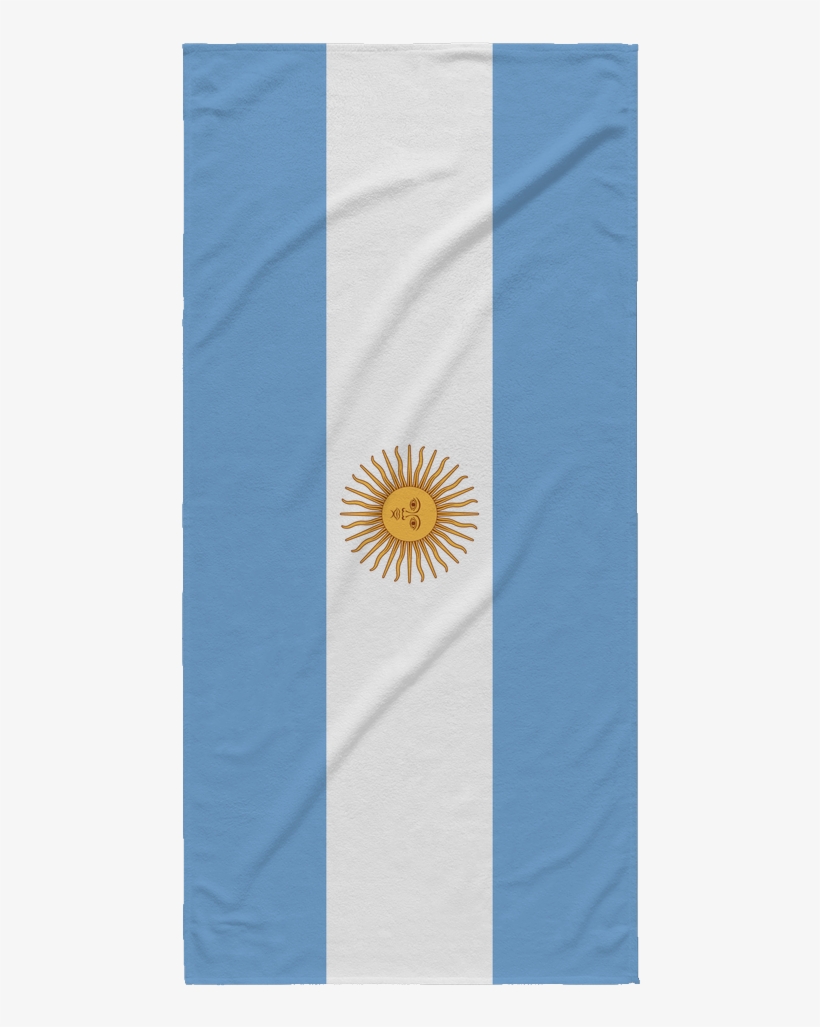 Argentinian Flag Beach Towel - Flag, transparent png #8953112