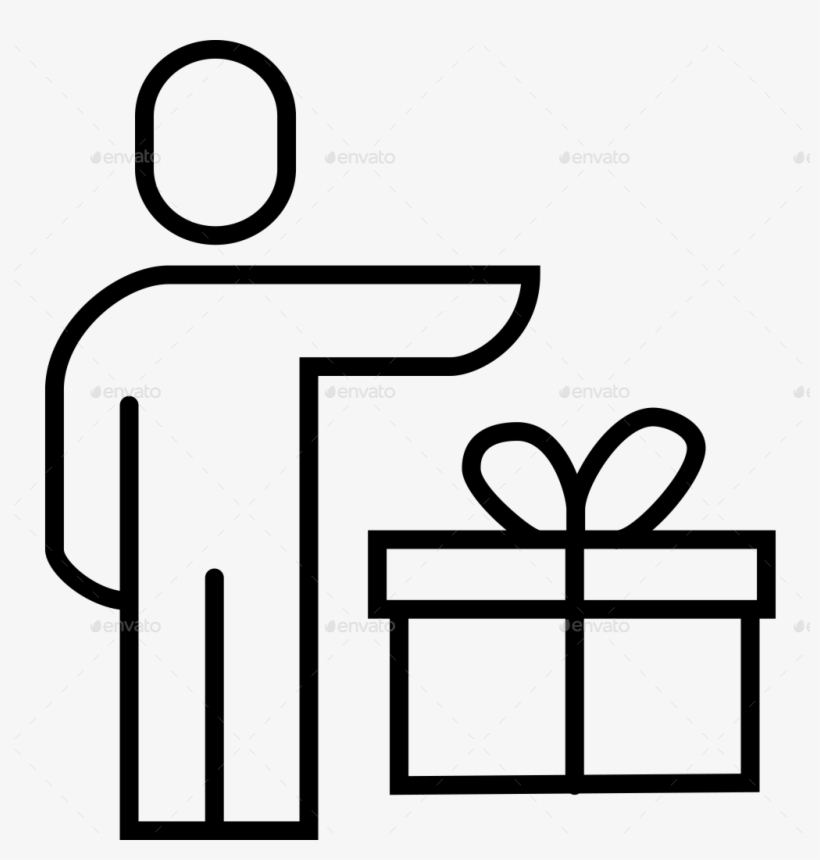 25 Gift Line Icons - Gift, transparent png #8954036