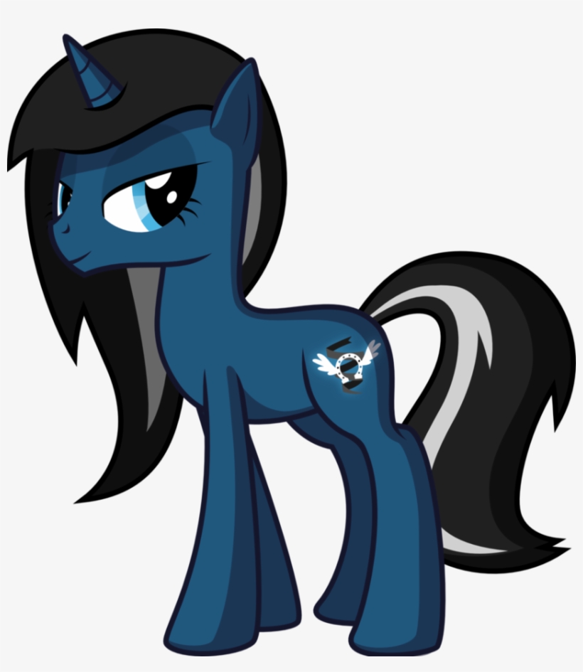 My Little Pony Friendship Is Magic Images Vectors Of - Black And Blue My Little Pony, transparent png #8954251