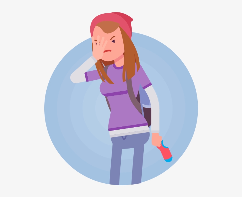 Weird Clipart Lost Sock - Girl, transparent png #8954388