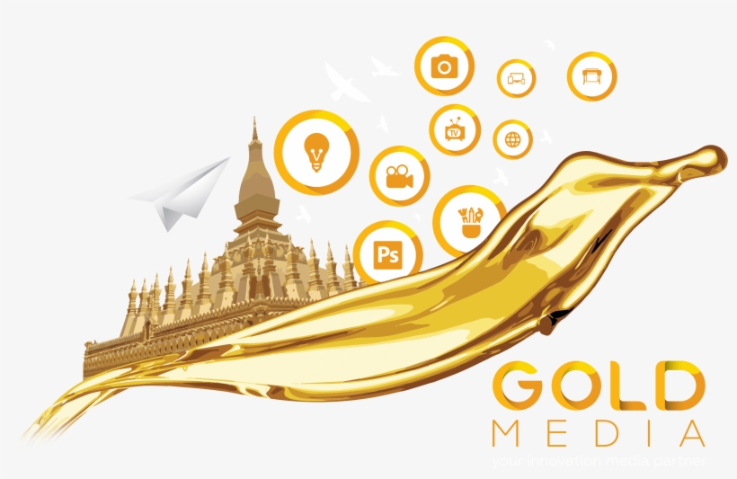 Media Our Redesigned Logo Emulates The Flow - Gold Liquid Logos, transparent png #8955474