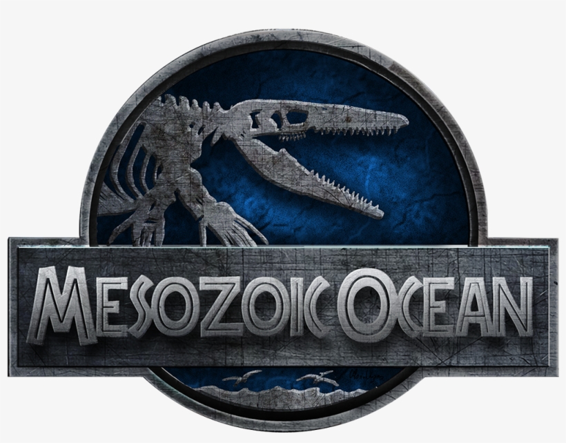 “ Mesozoic Oceans Logo Design - Logo Mosasaurus, transparent png #8956272