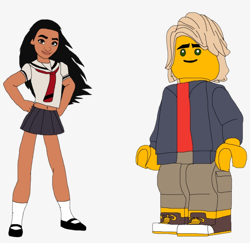 Moana And Lloyd As Sakura And Hiro - Hiro And Sakura, transparent png #8957483