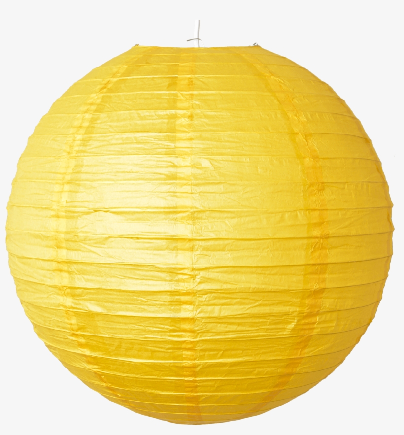 Yellow Paper Lantern-05 - Yellow Paper Lantern, transparent png #8957629