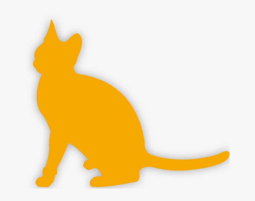 White Cat Silhouette Yellow Cat Silhouette Cat, transparent png #8957773