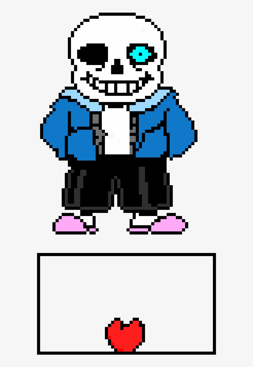 Pixel Art Undertale Sans Head , Png Download - Sans Undertale Pixel Art,  Transparent Png , Transparent Png Image