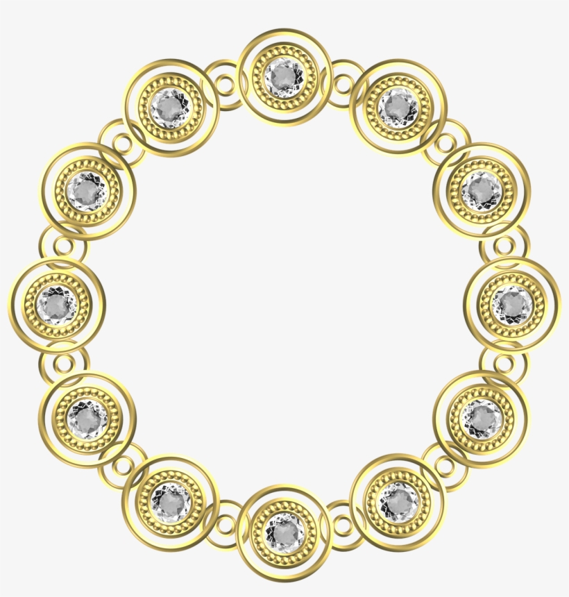 Jewelry, Gold, Frame, Circle, Border, Decoration - Estrella De 12 Puntas Mercurio Retrogrado, transparent png #8959540