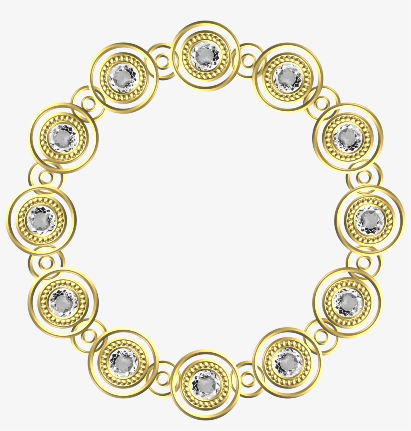 Jewelry, Gold, Frame, Circle, Border, Decoration - Estrella De 12 Puntas Mercurio Retrogrado, transparent png #8959540