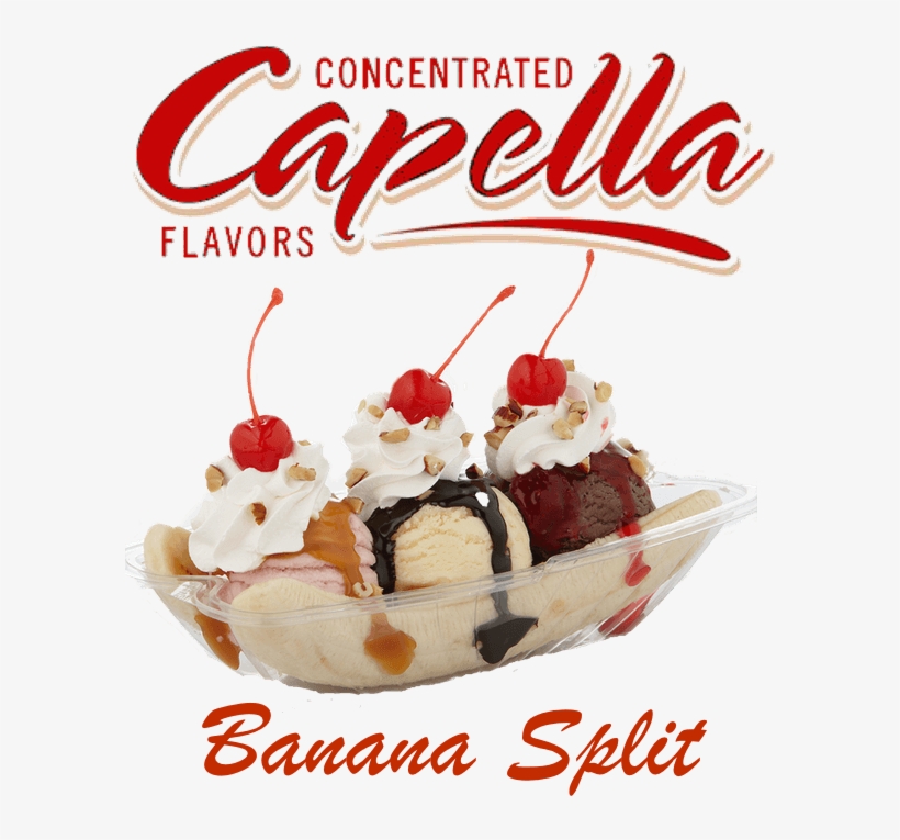 Banana Split By Capella Flavor Drops - Capella Flavor Cake Batter, transparent png #8959659