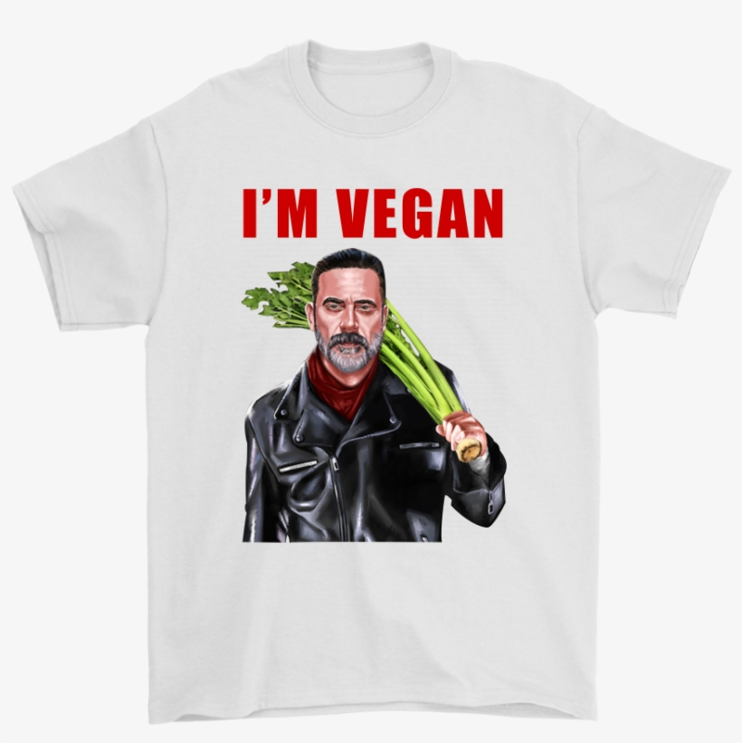I'm Vegan Negan The Walking Dead Funny Shirts - Walking Dead Mens T Shirts, transparent png #8959706