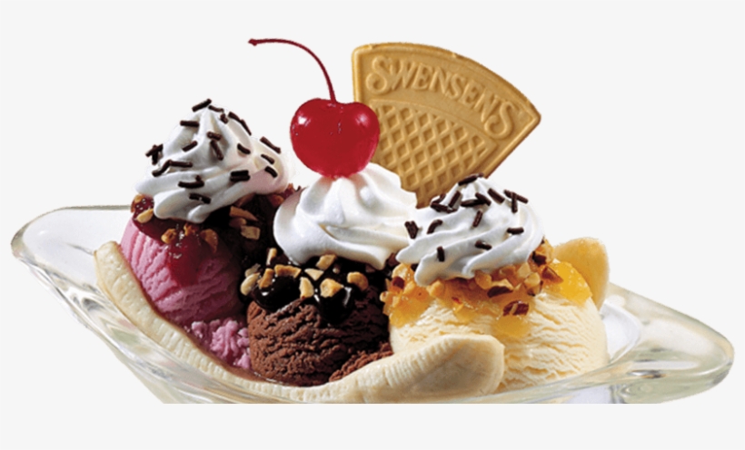 Swensen's Banana Split - Swensen's Banana Split Png, transparent png #8959920