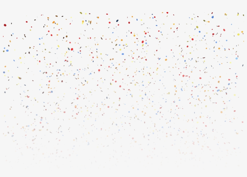 Happy Birthday Thank You For Everything - Transparent White Confetti Png, transparent png #8960838