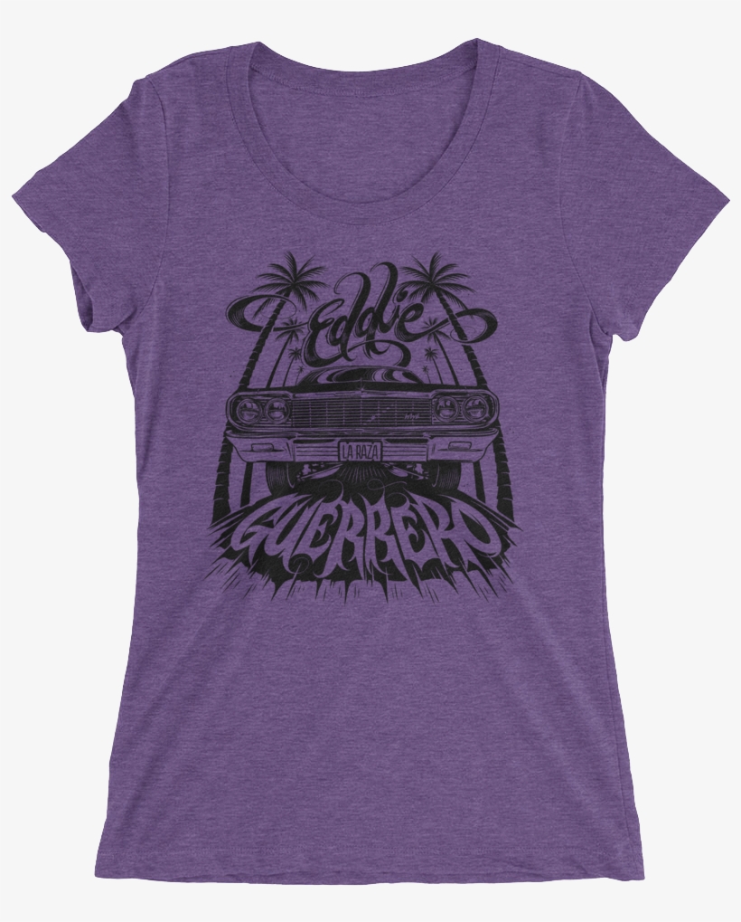 Eddie Guerrero "lowrider" Women's Tri Blend T Shirt - Shirt, transparent png #8961947