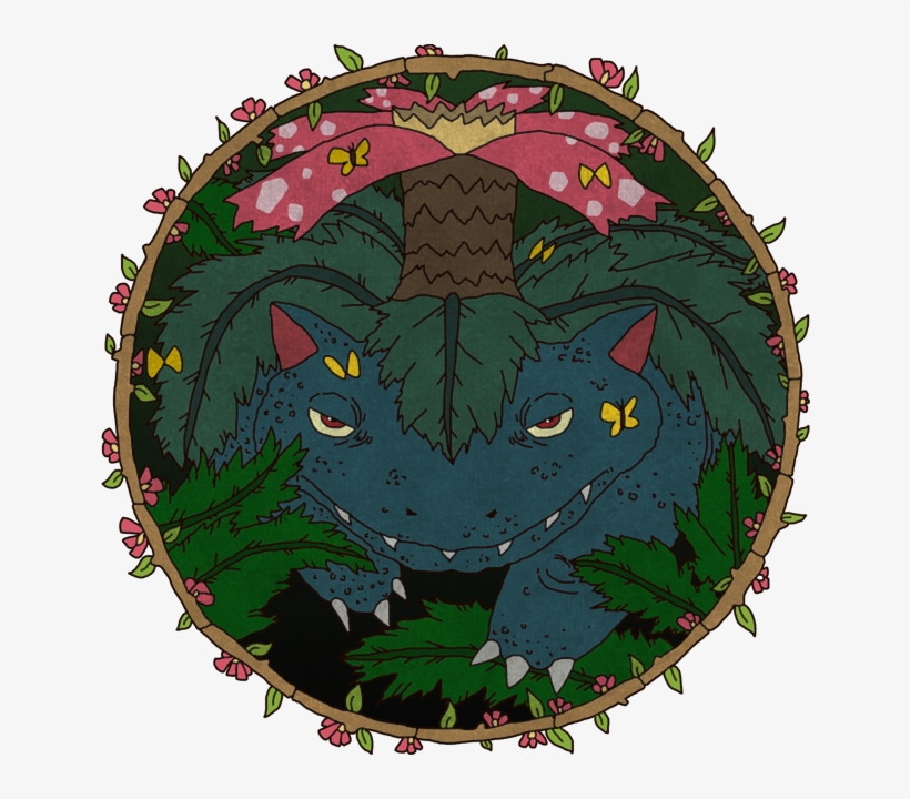Pokemon Fan Art Of Venusaur - Illustration, transparent png #8962646