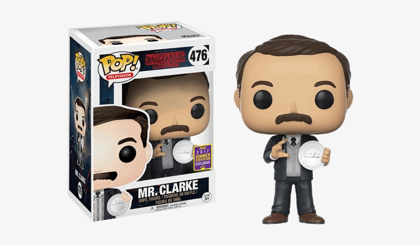 Mr Clarke With Protractor Sdcc17 Pop Vinyl Figure - Mr Clarke Funko Pop, transparent png #8962904