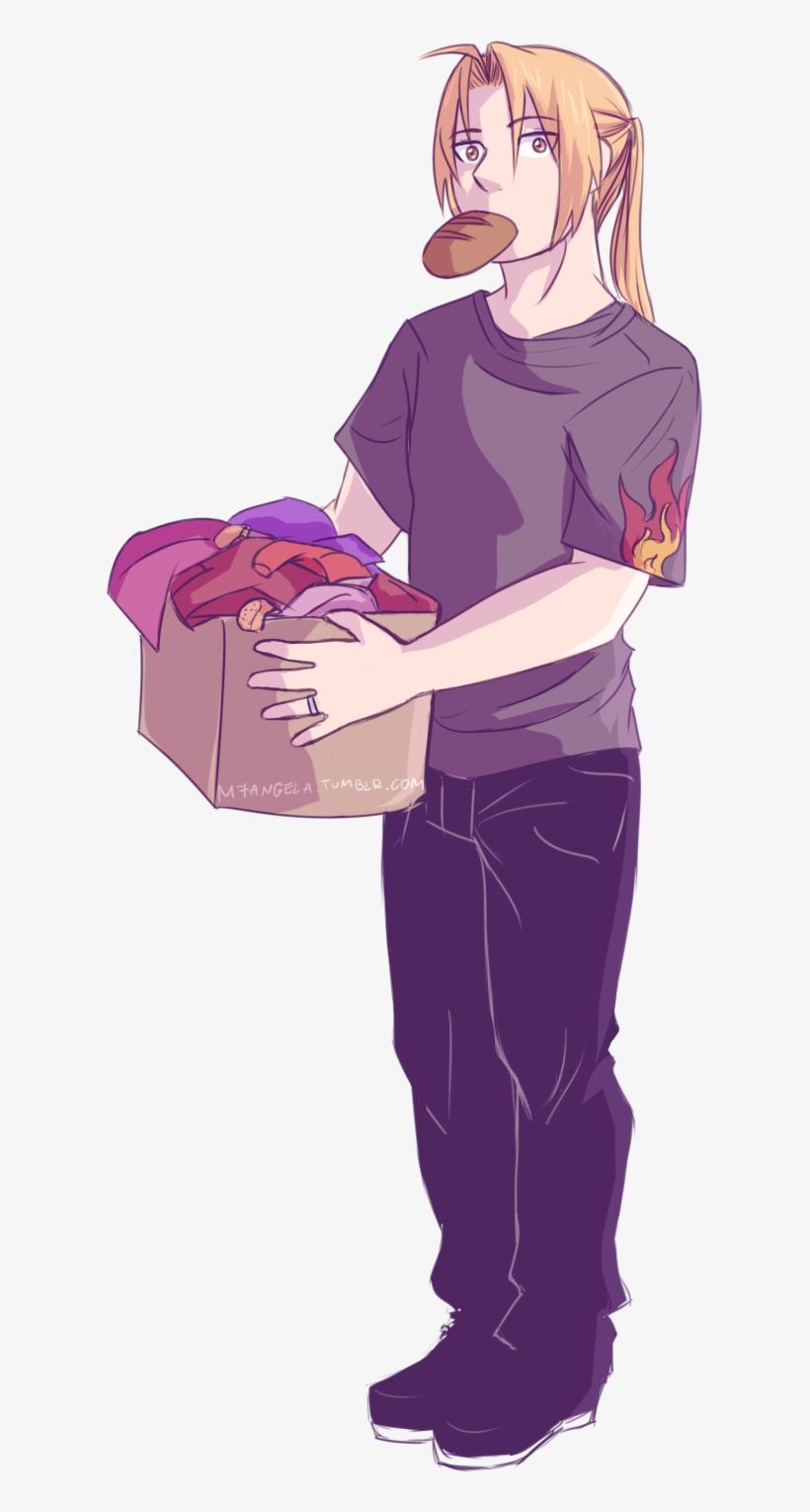 Guys I Present You Househusband Edward Elric, Former - Cartoon, transparent png #8963091