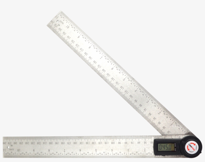 Machinery Tools Angle Measurement Digital Angle Protractor - Office Ruler, transparent png #8963113