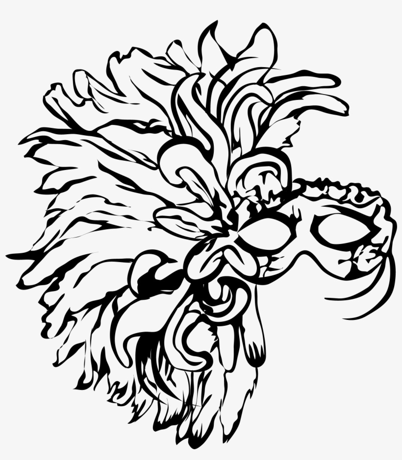 Mardi Gras Mask - Tagetes Patula, transparent png #8963302