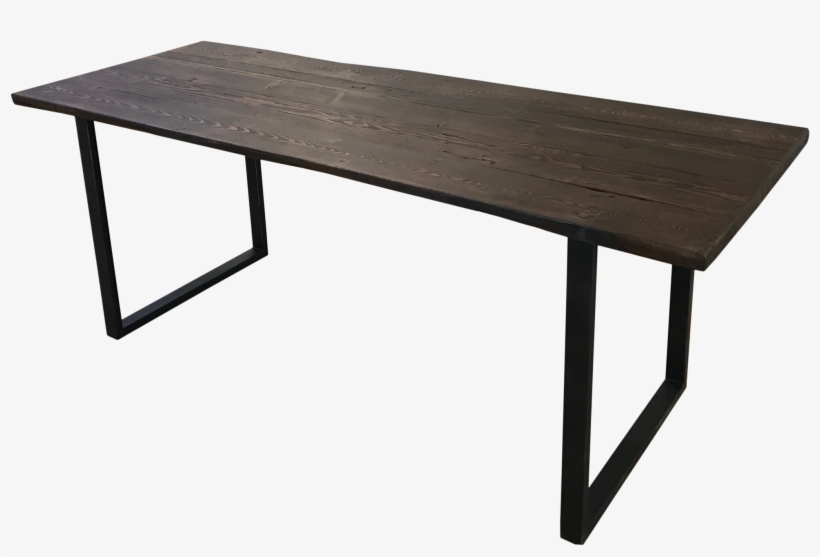 Reclaimed Wood Table With U-shaped Legs - Coffee Table, transparent png #8963853