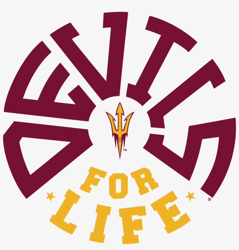 Devils For Life T Shirt, Charcoal - Arizona State University, transparent png #8964112