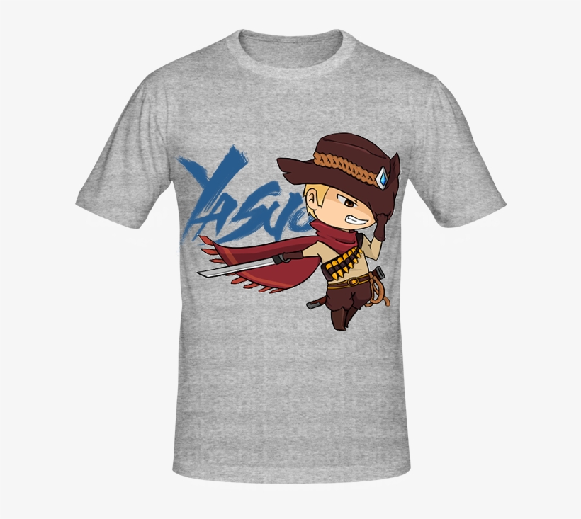 T Shirt Yasuo League Of Legends, T Shirt Geek & Gamers - T Shirt Anime Png, transparent png #8965776