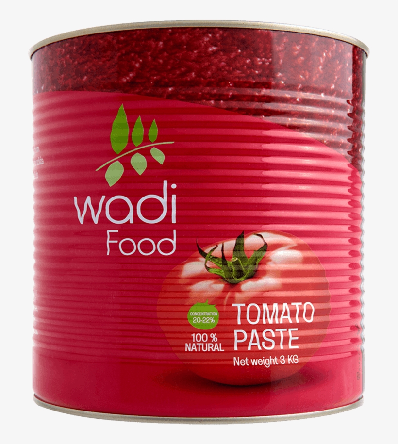Tomato Paste 3kg Tin - Wadi Food, transparent png #8966031