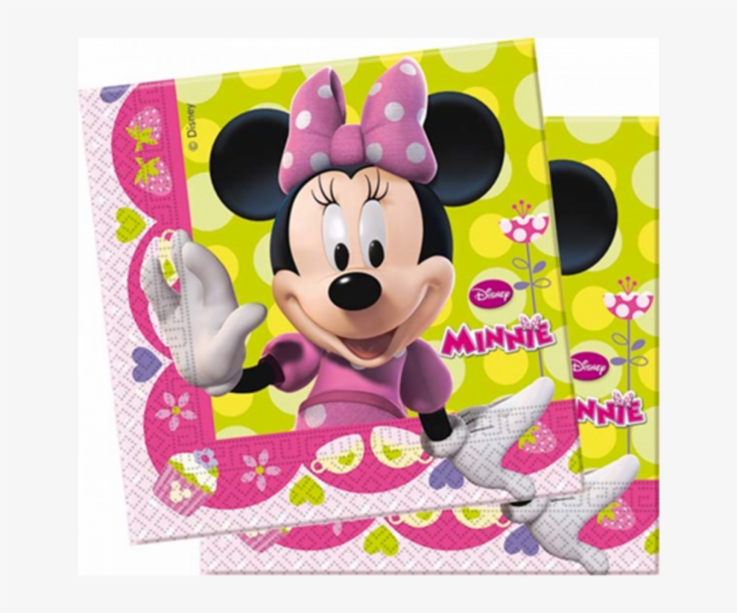 Minnie Mouse Bow Tique Napkins 33cm X 33cm - Decorations Minniie Pour Anniversaire, transparent png #8966485