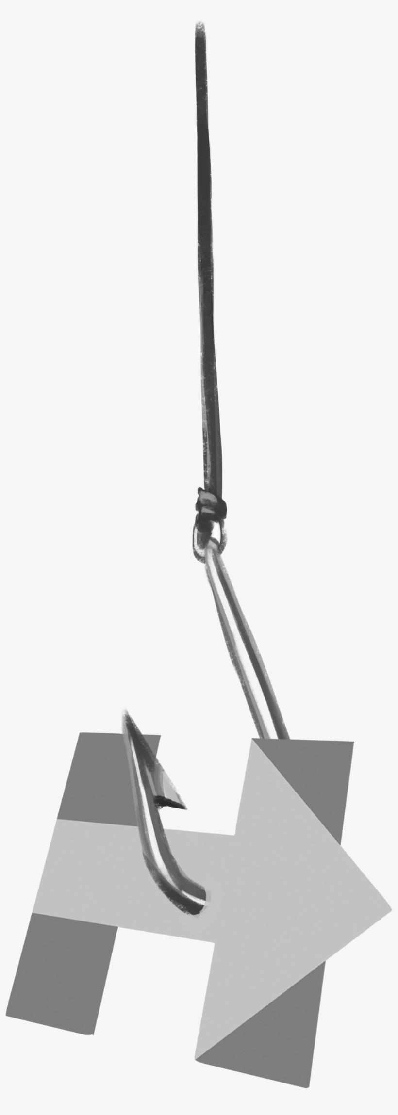 Fish Hook With H - Snow Shovel, transparent png #8967032