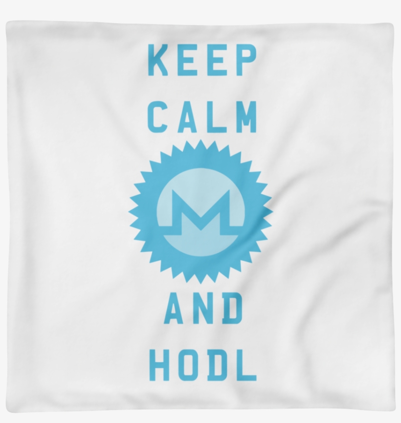 Keep Calm And Hodl Monero Pillow Case - Emblem, transparent png #8967757