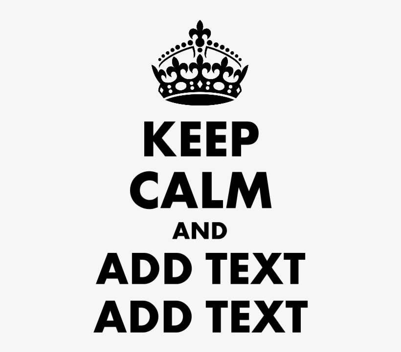 Personalized Keep Calm Flask - Dont Spend Your Money, transparent png #8967912