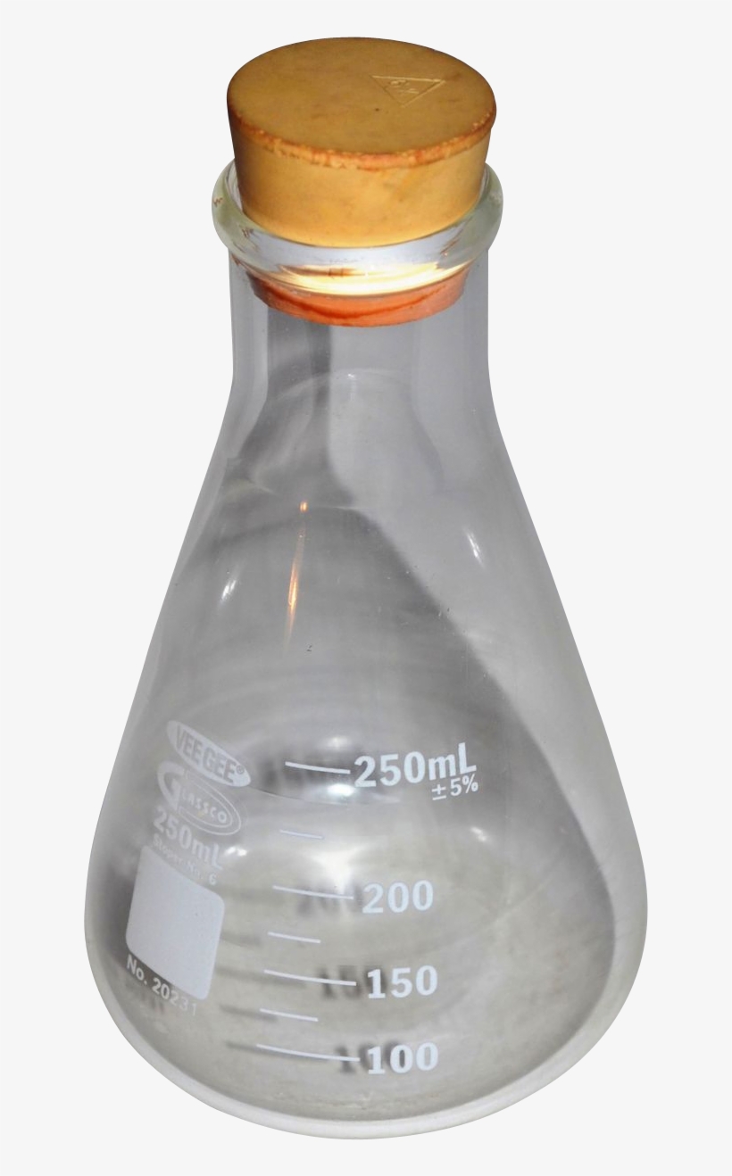 Banner Transparent Vee Gee Glassco W Stopper Black - Rubber Stopper In Chemistry, transparent png #8968560