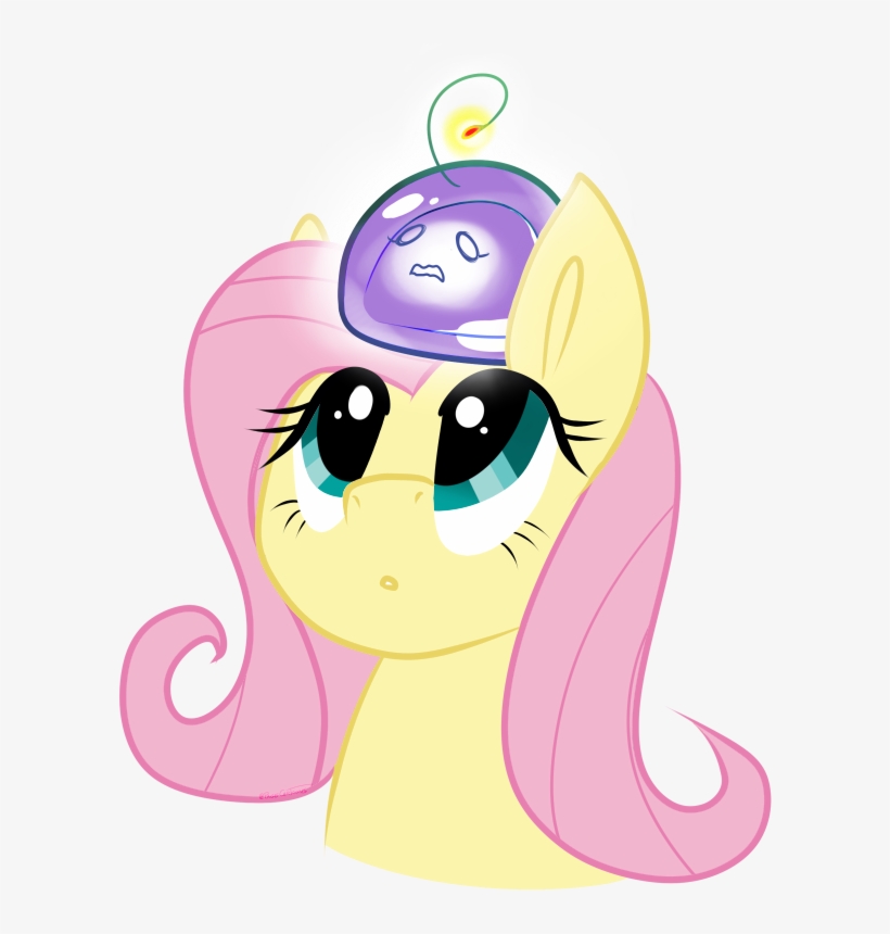 Pagecartoons, Female, Fluttershy, Head, Mare, Open - Cartoon, transparent png #8969135