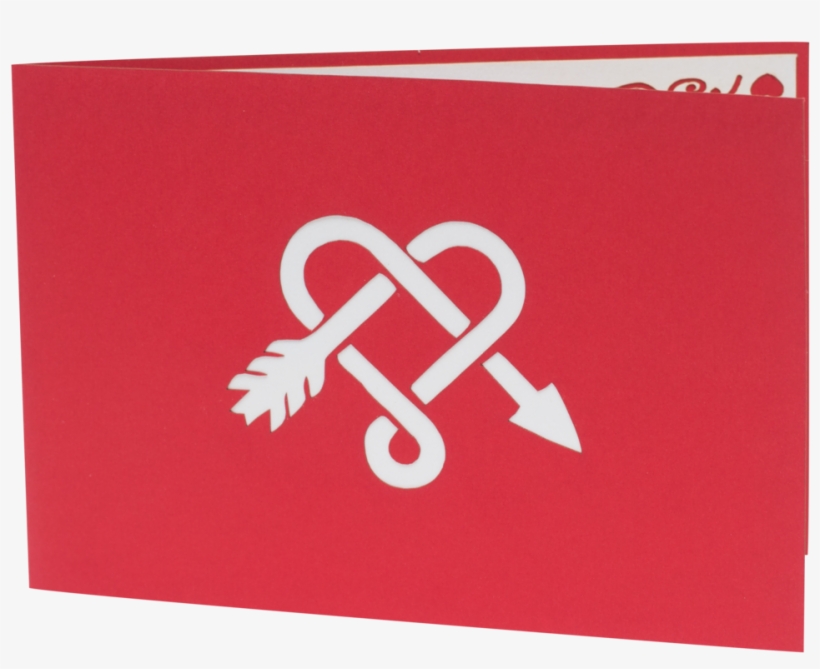 Red Heart Valentines Day Pop Up Card, transparent png #8969139