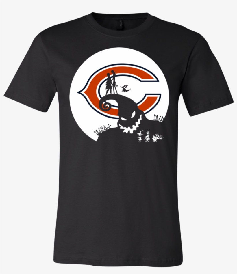 Jack Skellington And Sally Chicago Bears Halloween, transparent png #8969789